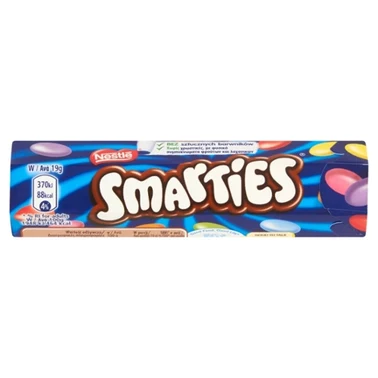 Smarties Mleczna czekolada w chrupiących cukrowych skorupkach 38 g - 1