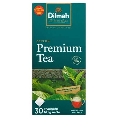 Dilmah Ceylon Premium Tea Klasyczna Czarna Herbata 60 G (30 X 2 G ...