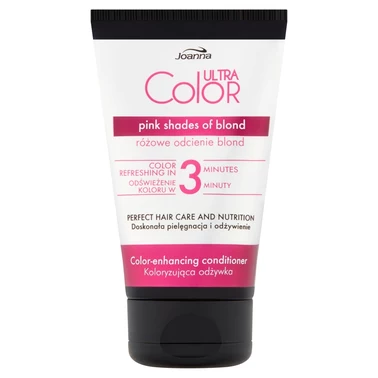 Joanna Ultra Color Koloryzująca odżywka różowe odcienie blond 100 g - 2
