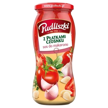 Pudliszki Sos do makaronu z płatkami czosnku 500 g - 1