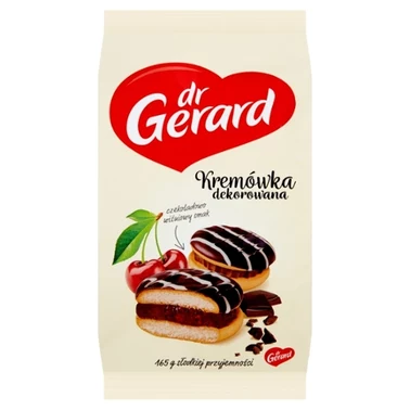 dr Gerard Kremówka dekorowana czekoladowo wiśniowy smak 165 g - 0