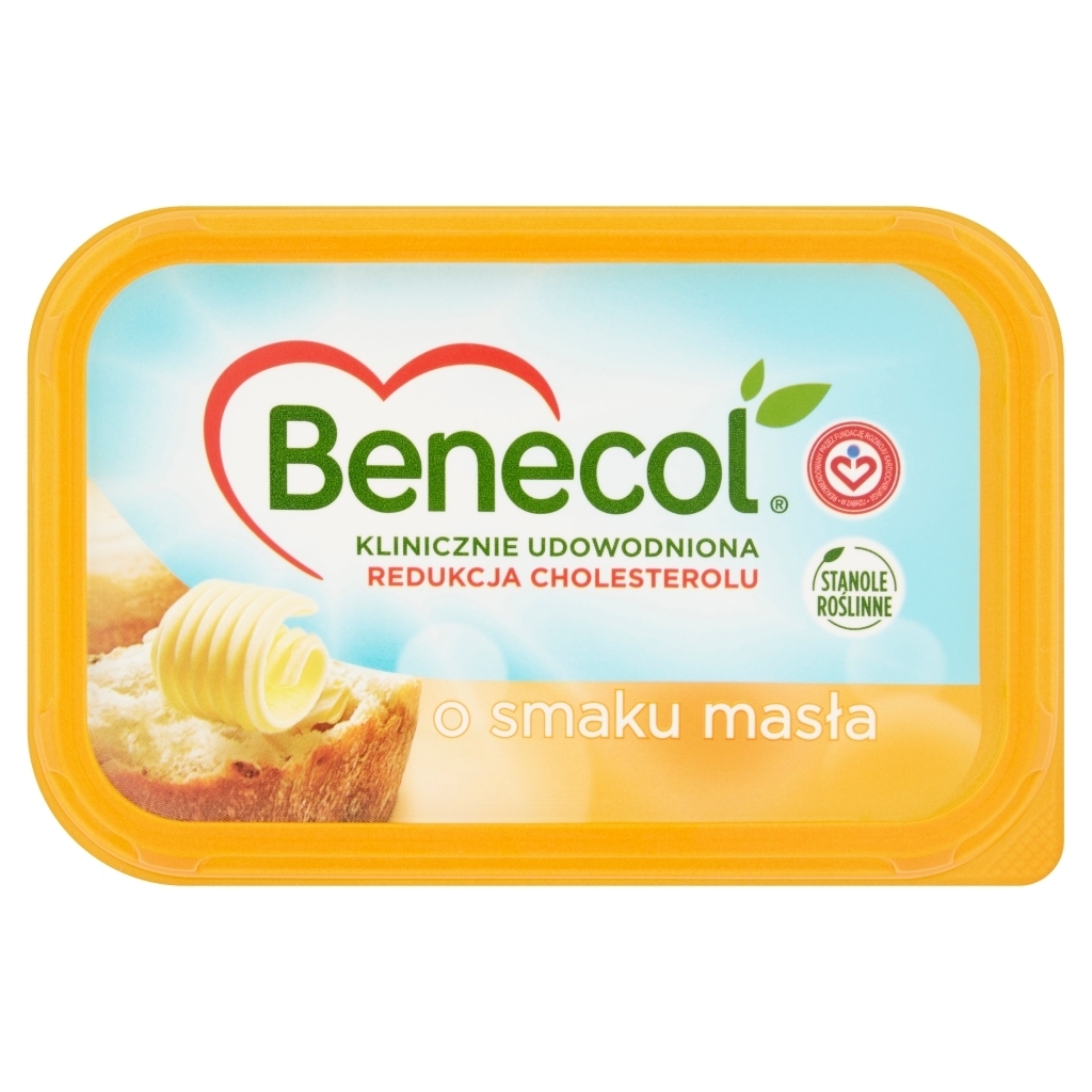 Benecol Tłuszcz do smarowania z dodatkiem stanoli roślinnych o smaku masła 400 g - 1