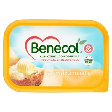 Benecol Tłuszcz do smarowania z dodatkiem stanoli roślinnych o smaku masła 225 g - 1