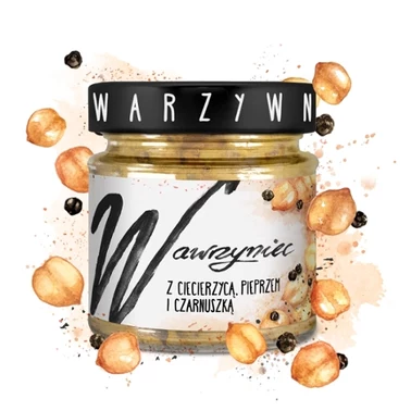 Wawrzyniec Pasta warzywna z ciecierzycą pieprzem i czarnuszką 180 g - 0