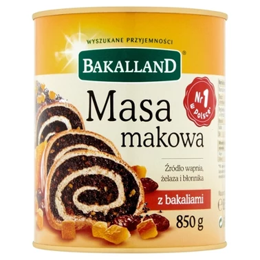 Bakalland Masa makowa z bakaliami 850 g - 3