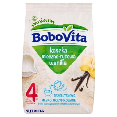 BoboVita Kaszka mleczno-ryżowa wanilia po 4 miesiącu 230 g - 2