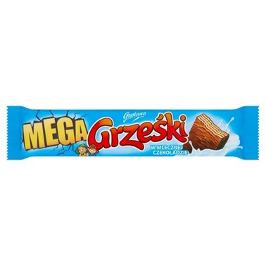 Grześki Mega Wafel przekładany kremem kakaowym w czekoladzie mlecznej 48 g - 2
