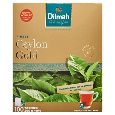 Dilmah Ceylon Gold Cejlońska czarna herbata 200 g (100 x 2 g) - 1