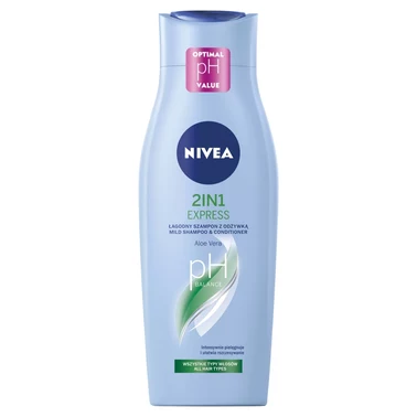 NIVEA 2in1 Express Łagodny szampon do włosów 400 ml - 0