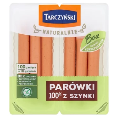 Tarczyński Naturalnie Parówki 100 % z szynki 200 g (2 x 100 g) - 5