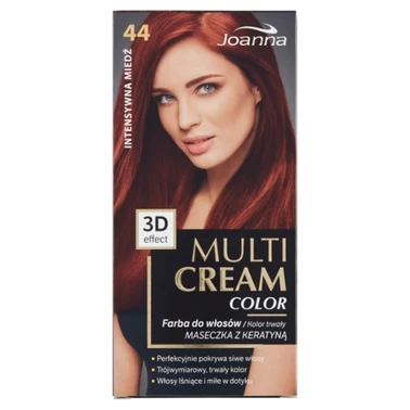 Joanna Multi Cream Color Farba do włosów intensywna miedź 44 - 2