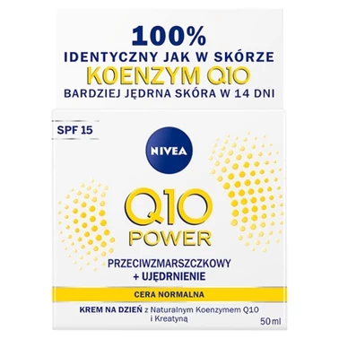 NIVEA Q10 Power Przeciwzmarszczkowy + Ujędrnienie Krem na dzień SPF 15 50 ml - 0