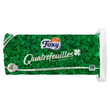 Foxy Quatrefeuilles Papier toaletowy cztery warstwy 10 sztuk - 1