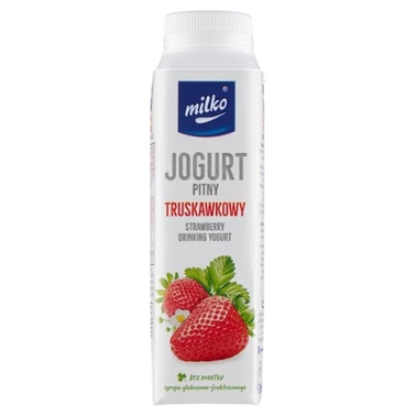 Milko Jogurt pitny truskawkowy 330 ml - 0
