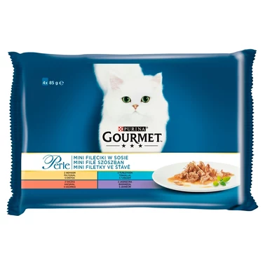Gourmet Perle Karma dla kotów mini fileciki w sosie 340 g (4 x 85 g) - 1