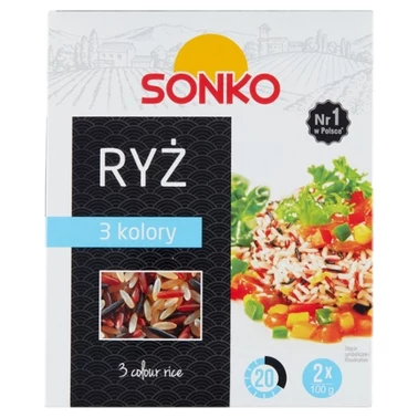 Sonko Ryż 3 kolory 200 g (2 x 100 g) - 1