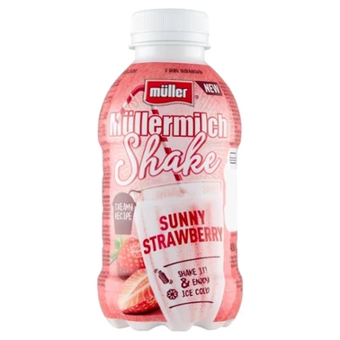 Müller Müllermilch Shake Napój mleczny o smaku truskawkowym 400 g - 0