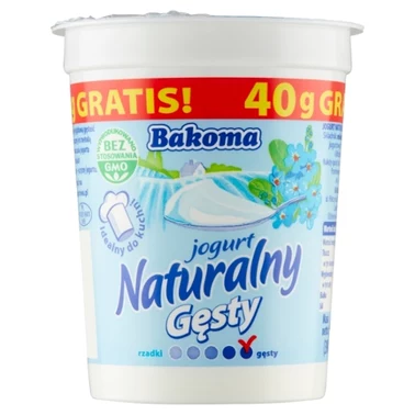 Bakoma Jogurt naturalny gęsty 370 g - 17