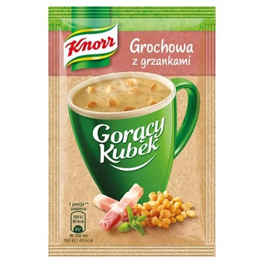 Knorr Gorący Kubek Grochowa z grzankami 21 g - 3