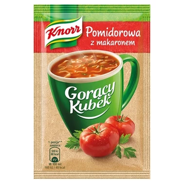 Knorr Gorący Kubek Pomidorowa z makaronem 19 g - 2