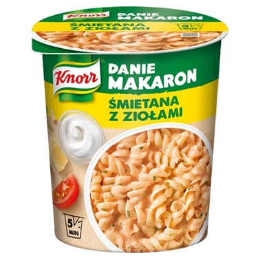 Knorr Danie makaron śmietana z ziołami 59 g - 3