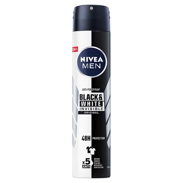 NIVEA MEN Black&White Invisible Original Antyperspirant w aerozolu 200 ml - 0