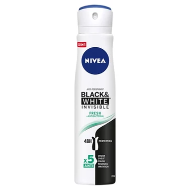 NIVEA Black&White Invisible Fresh Antyperspirant w aerozolu 250 ml - 0