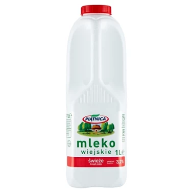 Piątnica Mleko wiejskie świeże 3,2% 1 l - 1