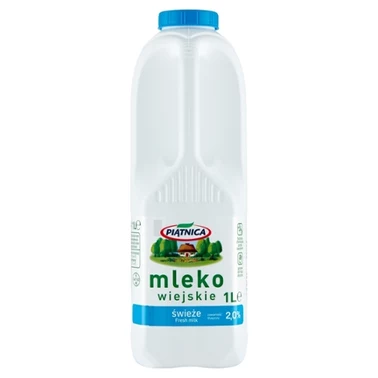 Piątnica Mleko wiejskie świeże 2,0% 1 l - 1