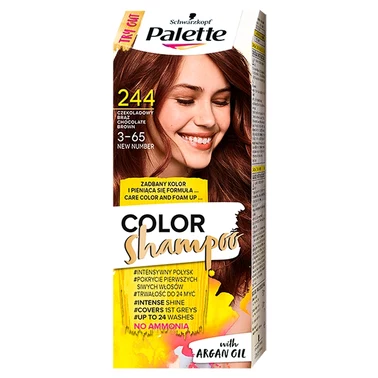 Palette Color Shampoo Szampon koloryzujący do włosów 244 (3-65) czekoladowy brąz - 1