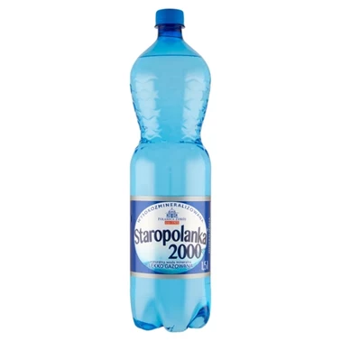 Staropolanka 2000 Naturalna woda mineralna wysokozmineralizowana lekko gazowana 1,5 l - 3