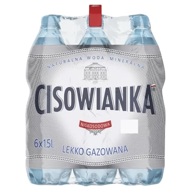 Cisowianka Naturalna woda mineralna lekko gazowana niskosodowa 6 x 1,5 l - 1