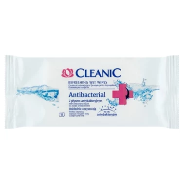 Cleanic Antibacterial Chusteczki odświeżające 15 sztuk - 0