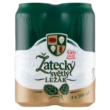 Žatecký Světlý Ležák Piwo jasne pełne 4 x 500 ml - 2