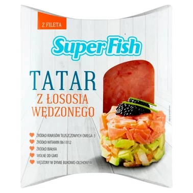 SuperFish Tatar z łososia wędzonego w dymie olchowo-bukowym 150 g - 2