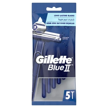 Gillette Blue II Maszynki jednorazowe dla mężczyzn 5 sztuk - 2