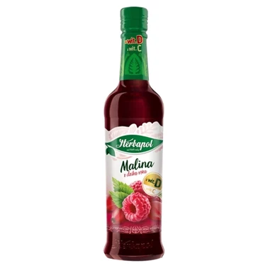 Herbapol Suplement diety syrop o smaku malinowo-różanym 420 ml - 1