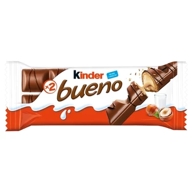 Kinder Bueno Wafel w mlecznej czekoladzie wypełniony mleczno-orzechowym nadzieniem 43 g (2 sztuki) - 5