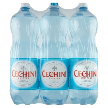 Muszyna Cechini Naturalna woda mineralna wysokomineralizowana wysokonasycona 6 x 2 l - 0