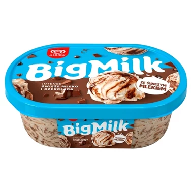 Big Milk Intense Lody świeże mleko i czekolada 1000 ml - 0