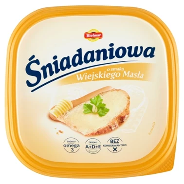 Śniadaniowa Margaryna o zmniejszonej zawartości tłuszczu o smaku wiejskiego masła 450 g - 2