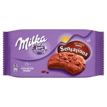 Milka Sensations Cookies Ciastka kakaowe z miękkim środkiem i kawałkami czekolady mlecznej 156 g - 5