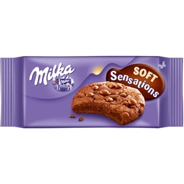 Milka Sensations Cookies Ciastka kakaowe z miękkim środkiem i kawałkami czekolady mlecznej 156 g - 4