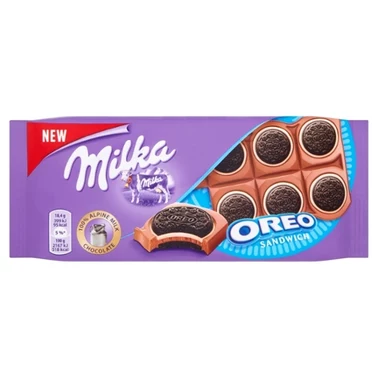 Milka Oreo Sandwich Czekolada mleczna 92 g - 4