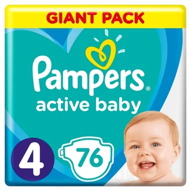 Pampers Active Baby 4, 76 Pieluszek,9kg - 14kg - 8