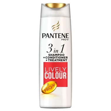 Pantene Pro-V Lśniący kolor 3 w 1 Szampon do włosów farbowanych, 360 ml - 3