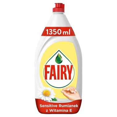 Fairy Skóra wrażliwa Chamomile & Vitamin E Płyn do mycia naczyń, delikatny dla skóry 1350 ML - 4