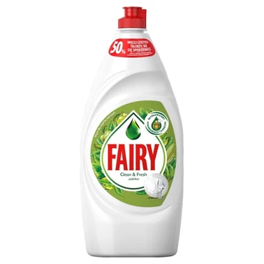 Fairy Clean & Fresh Jabłko Płyn do mycia naczyń zapewniający lśniąco czyste naczynia 900ml - 2