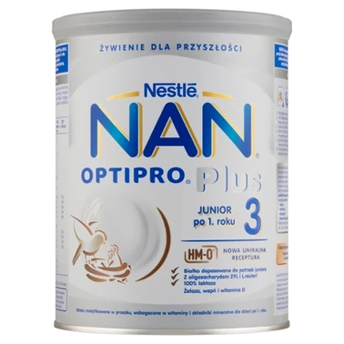 NAN OPTIPRO Plus 3 HMO Produkt na bazie mleka dla małych dzieci 800 g - 4