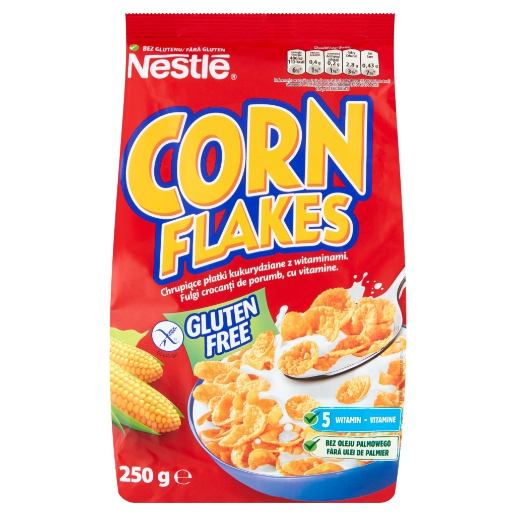 Nestlé Corn Flakes Płatki śniadaniowe 250 g - 0